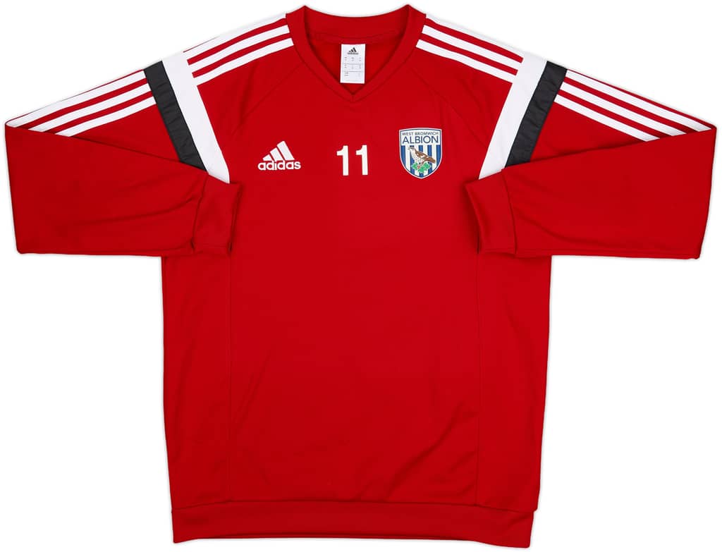 2014-15 West Brom adidas Player Issue Sweat Top #11 (Brunt) - 7/10 - (M)