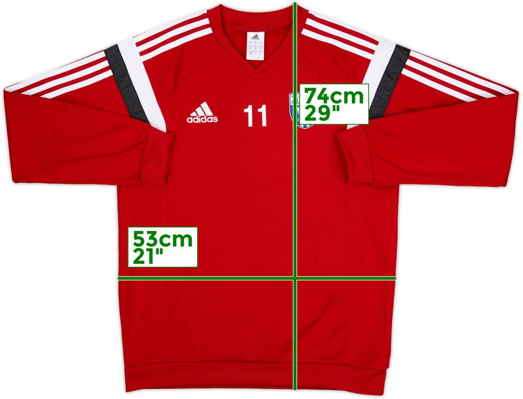 2014-15 West Brom adidas Player Issue Sweat Top #11 (Brunt) - 7/10 - (M)