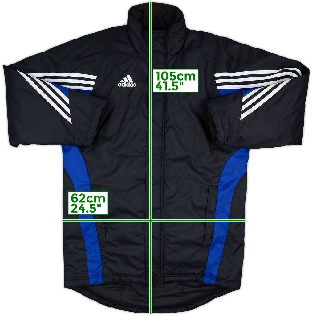 2003-04 Newcastle adidas Padded Bench Coat - 8/10 - (M)