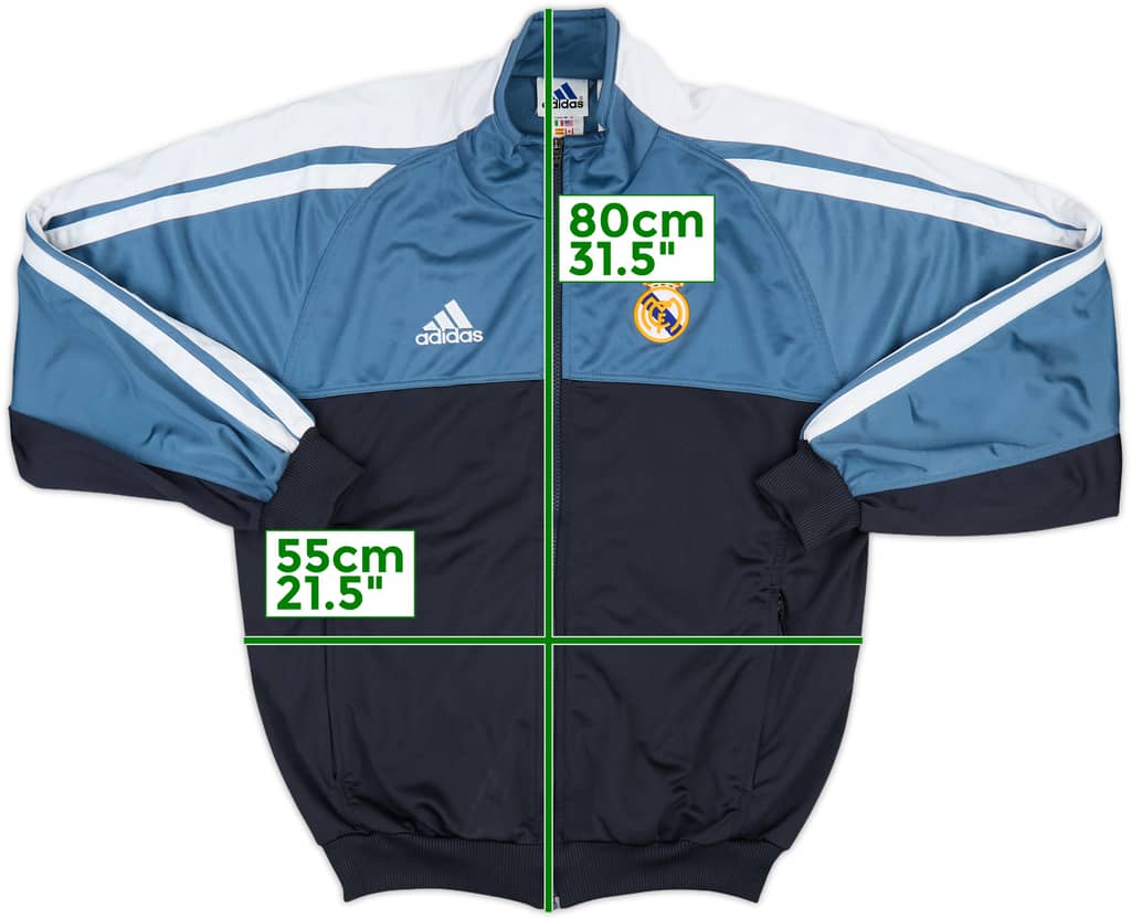 2001-02 Real Madrid adidas Track Jacket - 8/10 - (M)