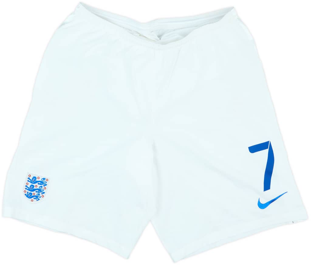 2014-15 England Player Issue Home Shorts #7 - 5/10 - (L)