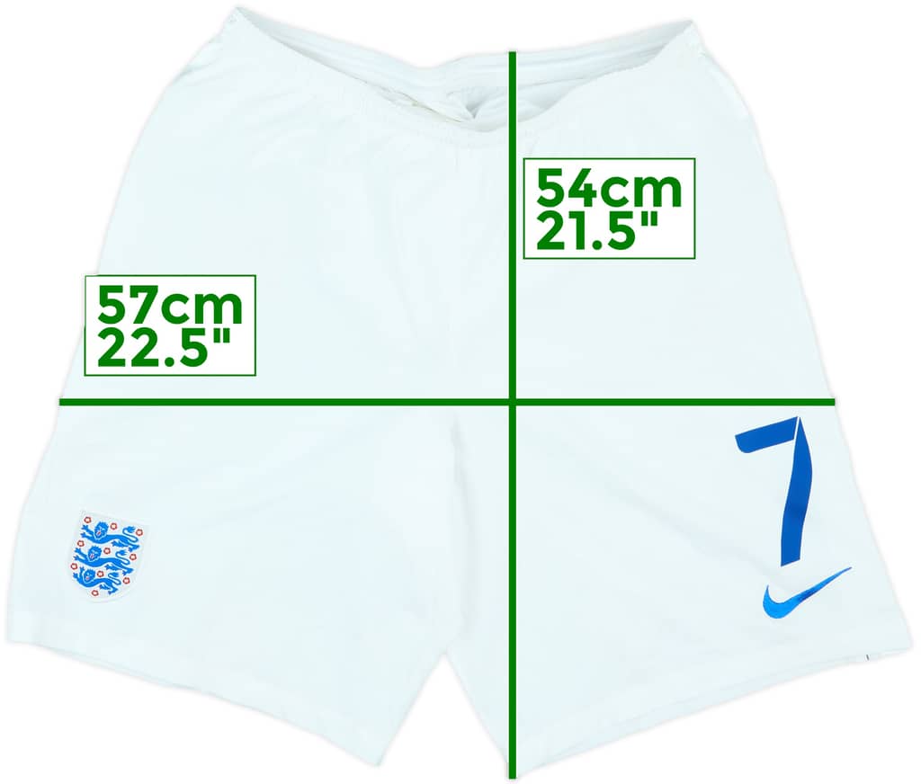 2014-15 England Player Issue Home Shorts #7 - 5/10 - (L)