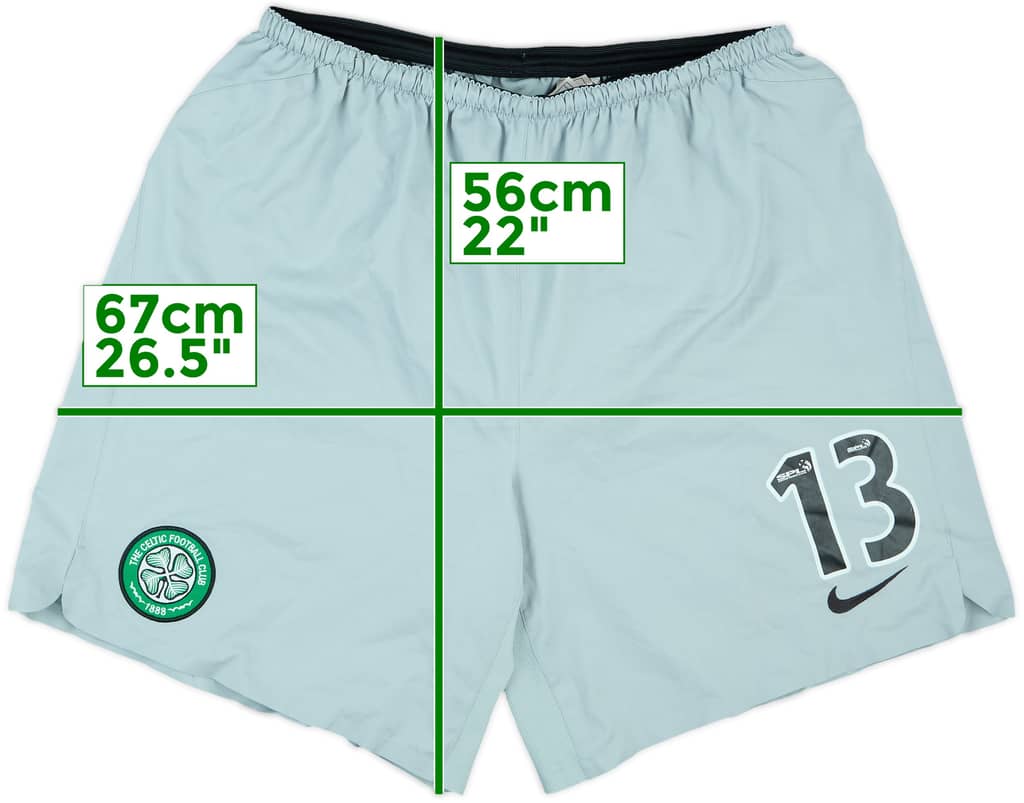 2005-06 Celtic Player Issue GK Shorts #13 - 8/10 - (XL)