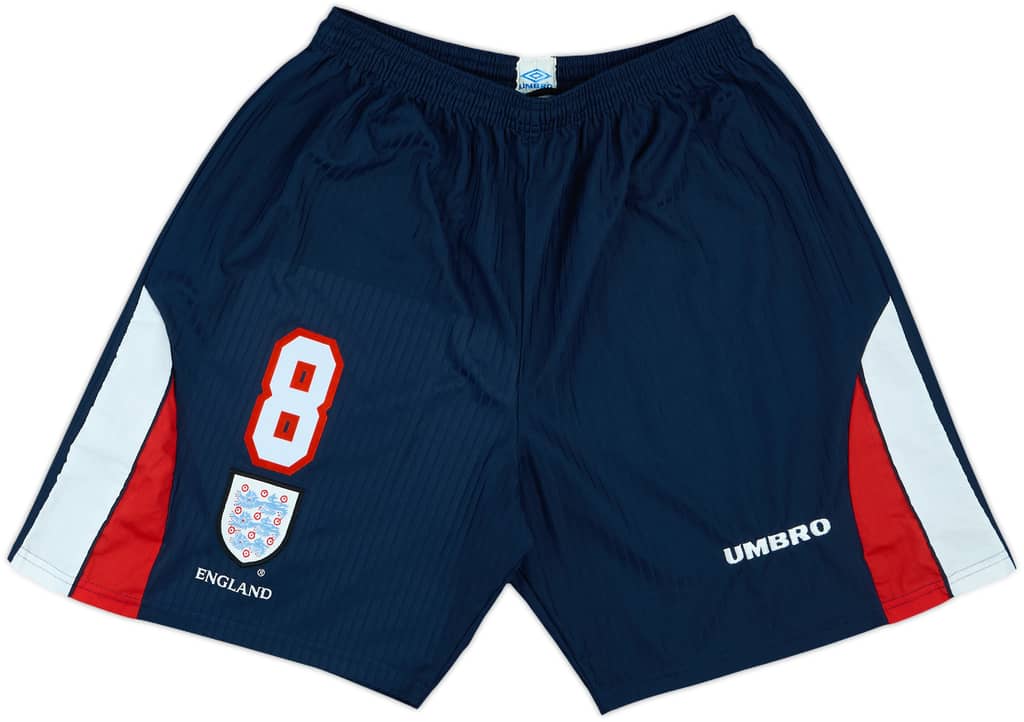 1997-99 England Player Issue Home Shorts #8 - 8/10 - (XXL)