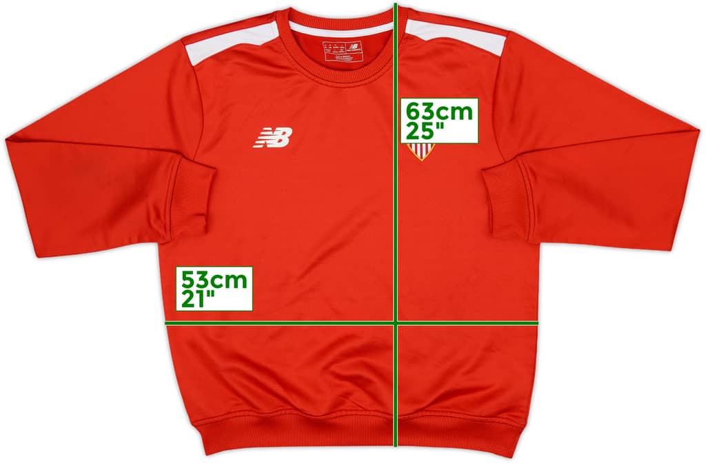 2015-16 Sevilla New Balance Sweat Top - 8/10 - (M)