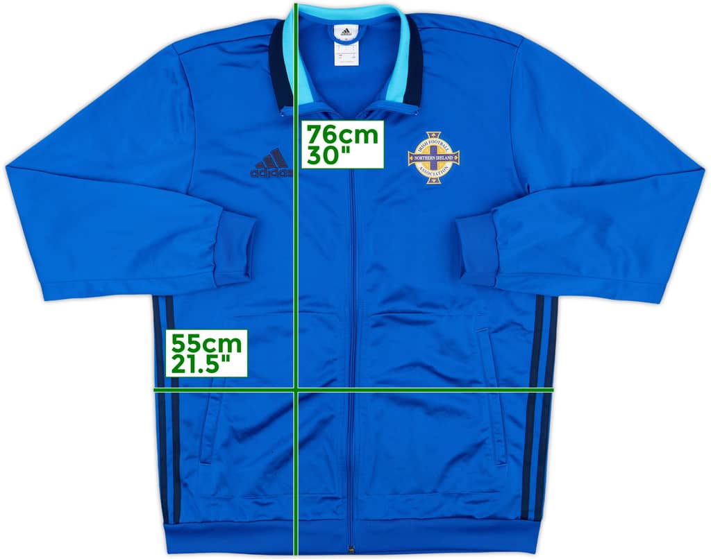 2016-17 Northern Ireland adidas Track Jacket - 8/10 - (L)
