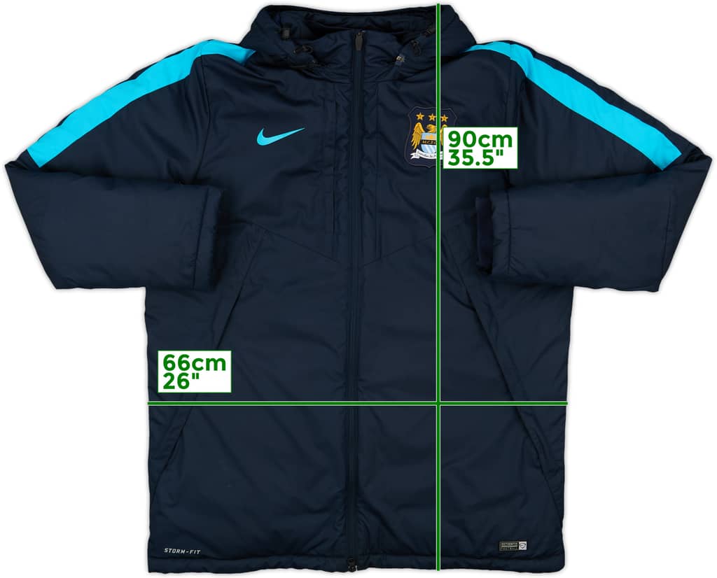 2015-16 Manchester City Nike Storm-Fit Bench Jacket - 9/10 - (XL)
