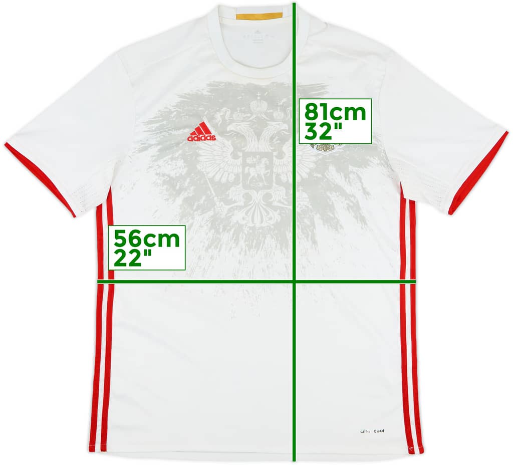 2016-17 Russia Away Shirt - 7/10 - (XL)