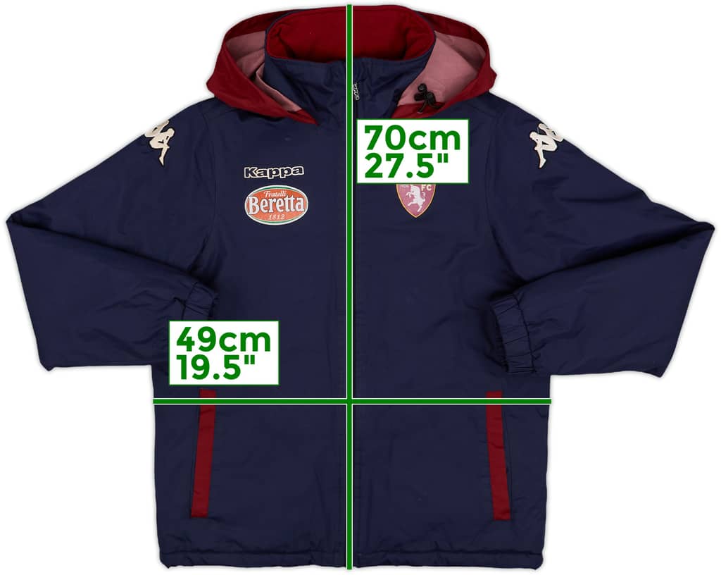 2018-19 Torino Kappa Hooded Padded Bench Coat - 8/10 - (L.Boys)