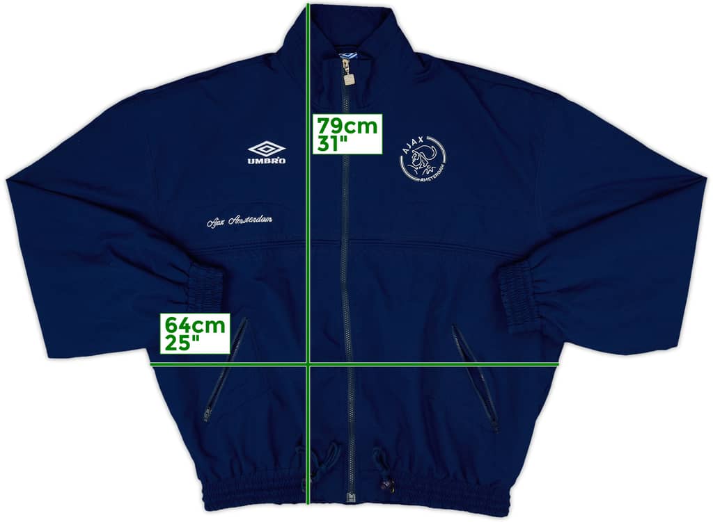 1995-96 Ajax Umbro Track Jacket - 8/10 - (L)