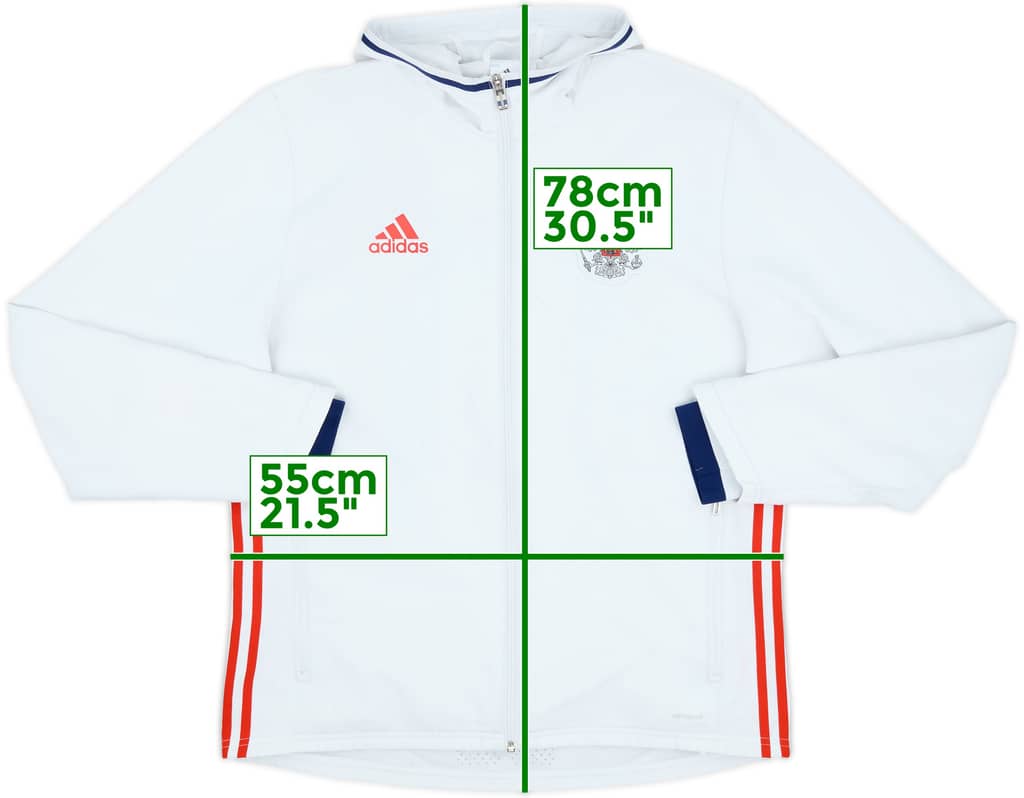 2015-16 Russia adidas Hooded Track Jacket - 7/10 - (L)