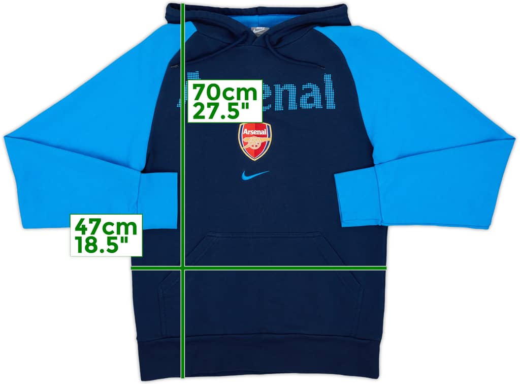 2009-10 Arsenal Nike Hooded Sweat Top - 10/10 - (S)
