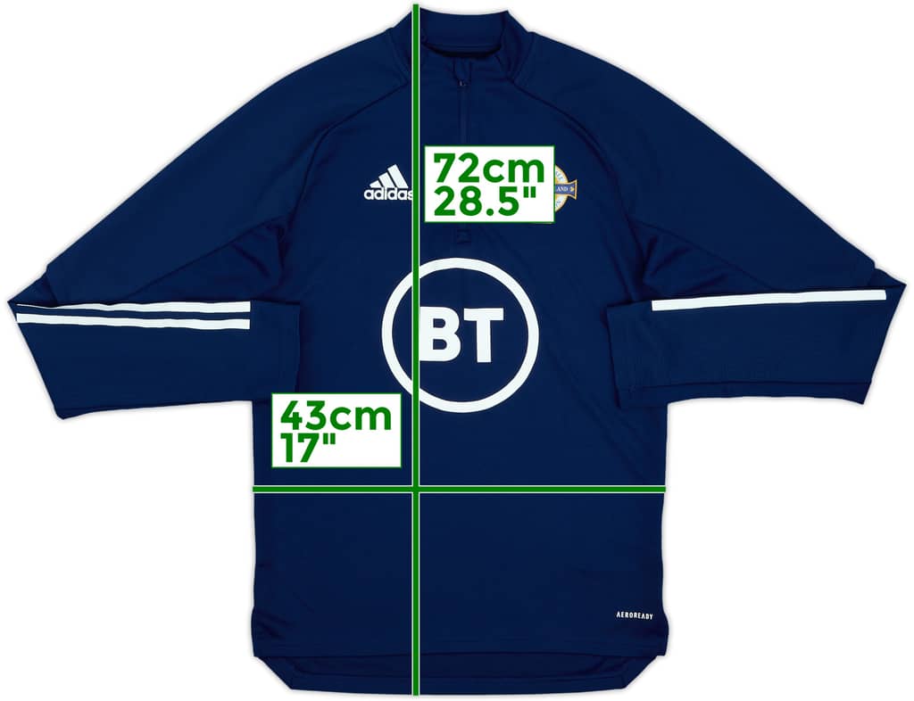 2019-20 Northern Ireland adidas 1/4 Zip Drill Top - 10/10 - (XS)