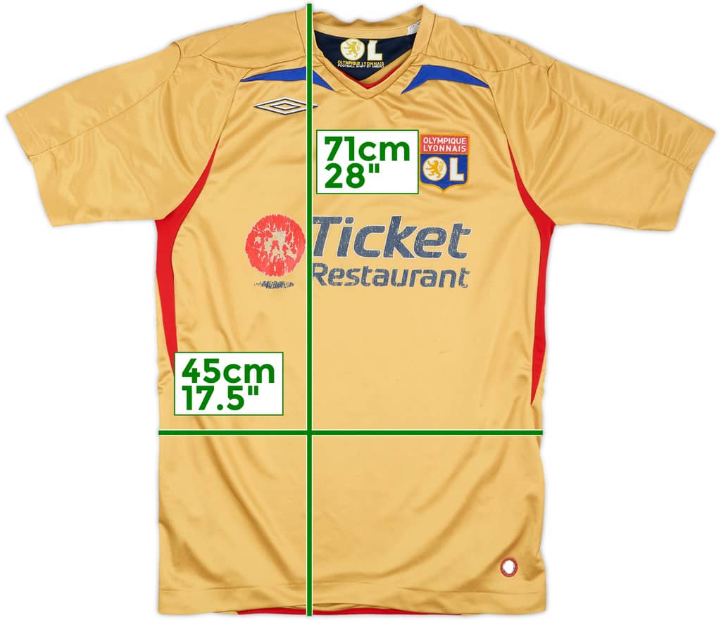 2007-08 Lyon Away Shirt - 5/10 - (S)