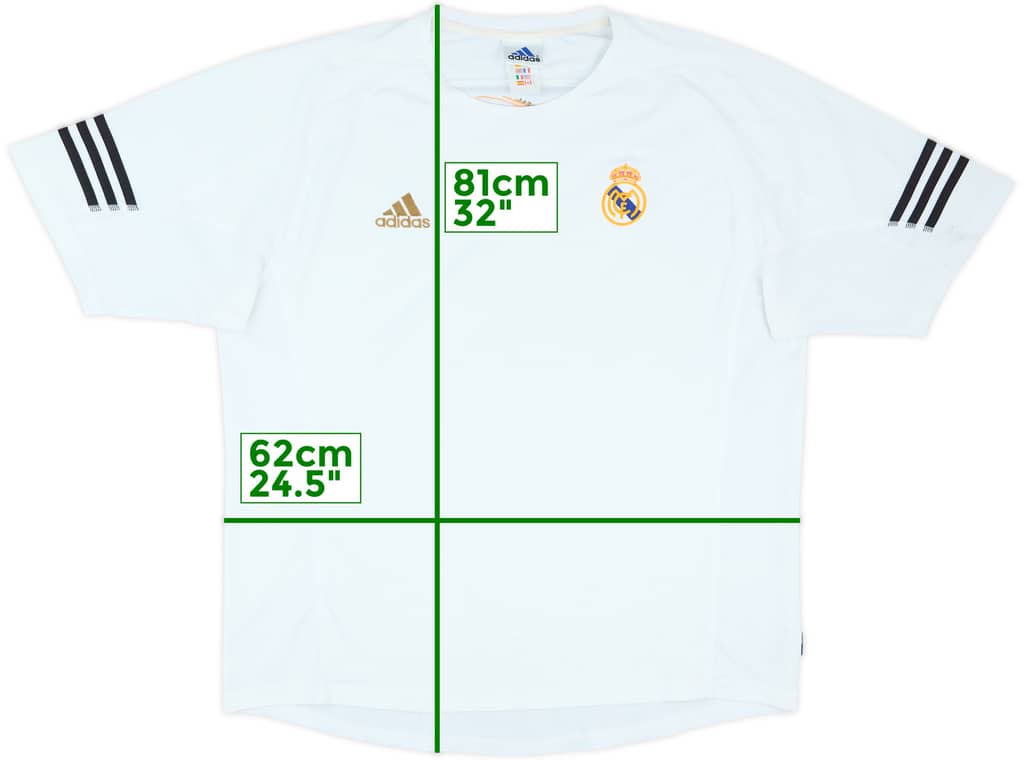 2002-03 Real Madrid adidas Training Shirt - 7/10 - (XXL)