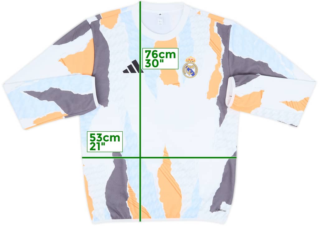 2024-25 Real Madrid adidas Sweat Top - 10/10 - (M)