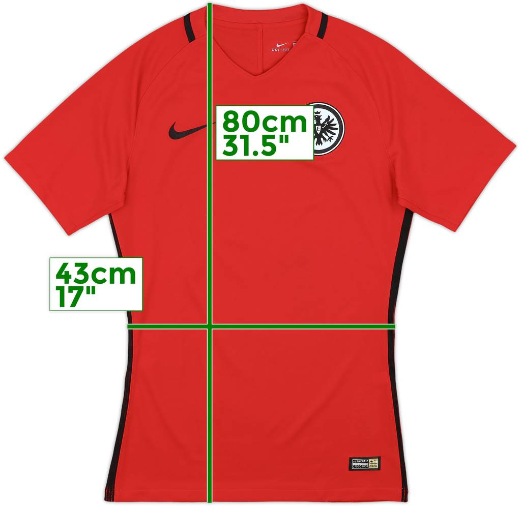 2016-17 Eintracht Frankfurt Player Issue Away Shirt - 8/10 - (S)