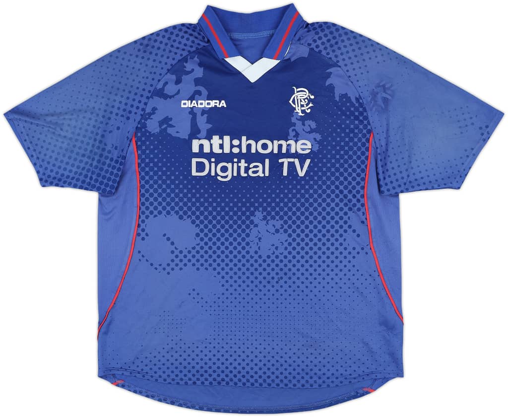 2002-03 Rangers Home Shirt - 4/10 - (XL)