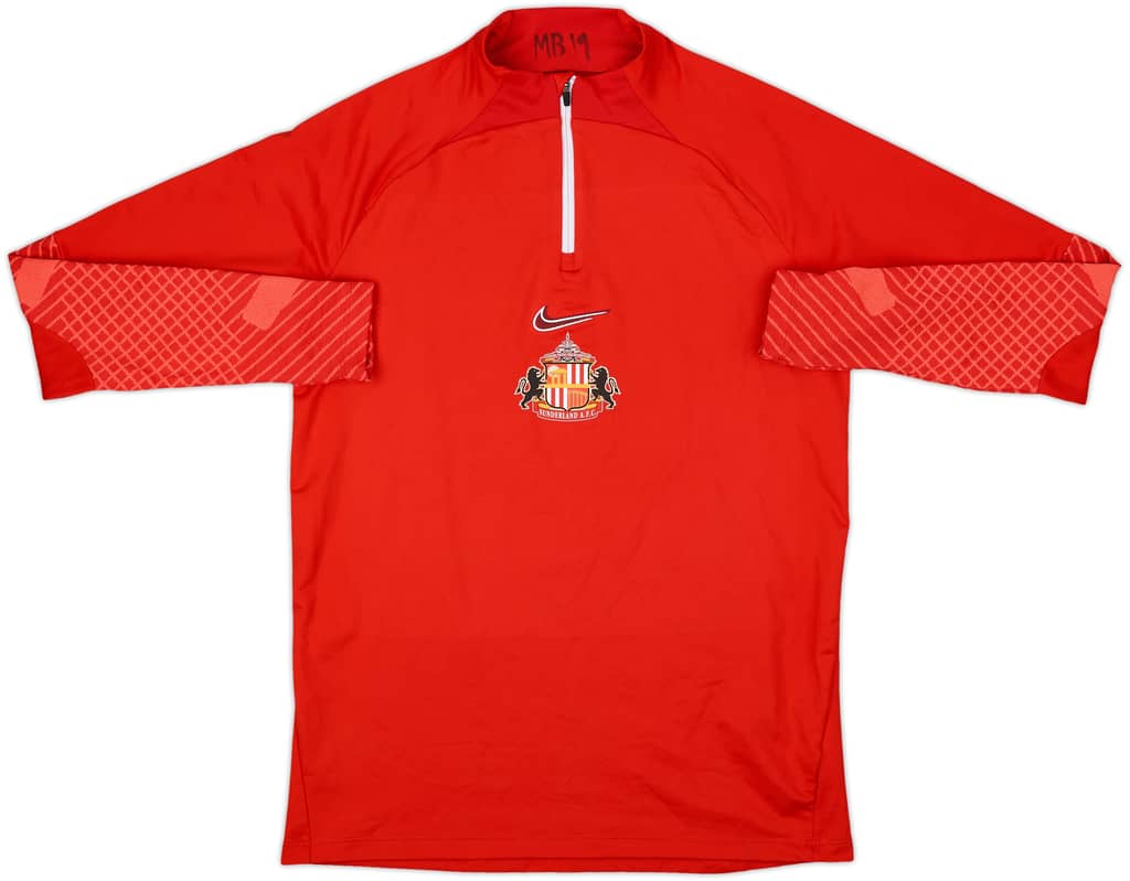 2022-23 Sunderland Nike 1/4 Zip Drill Top - 8/10 - (M)