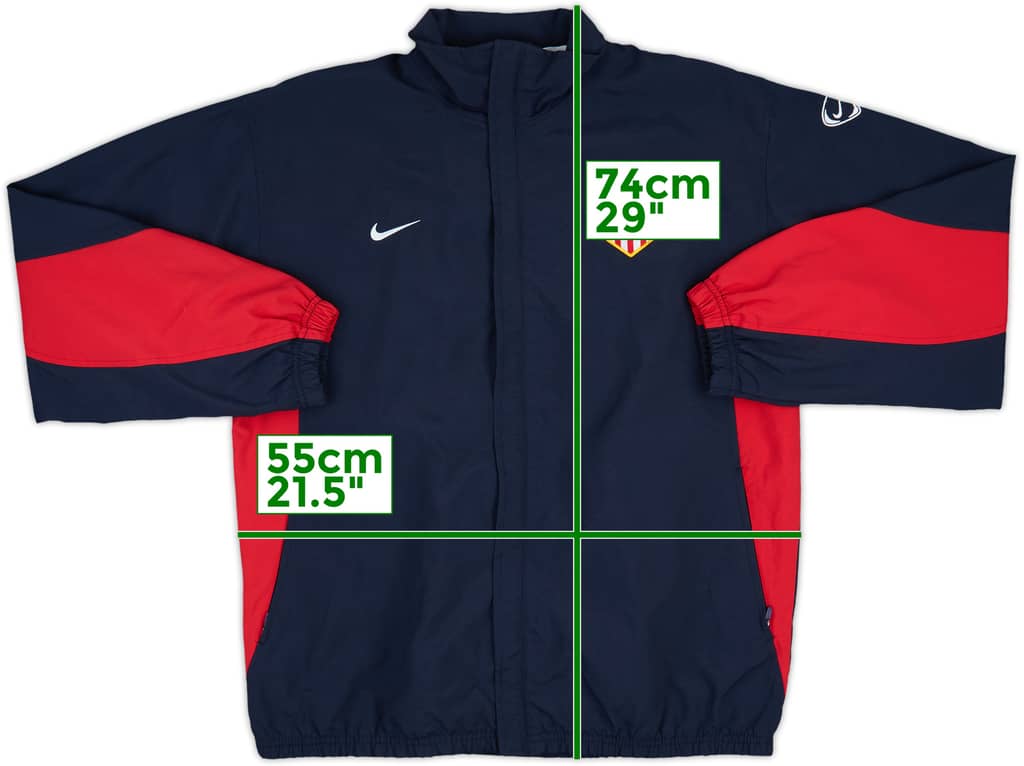 2003-04 Atletico Madrid Nike Track Jacket - 7/10 - (L)