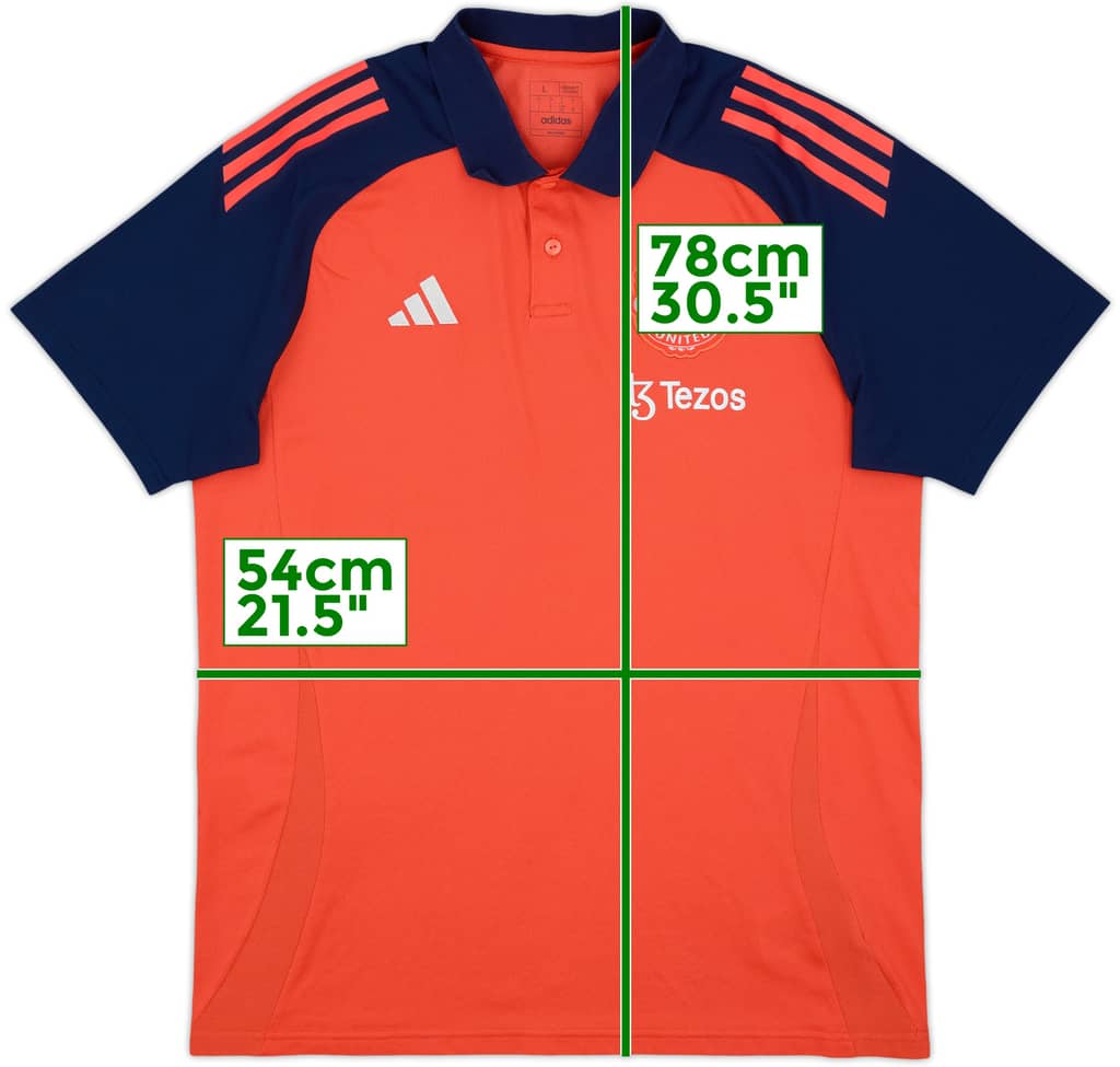 2024-25 Manchester United Polo Shirt - 8/10 - (L)