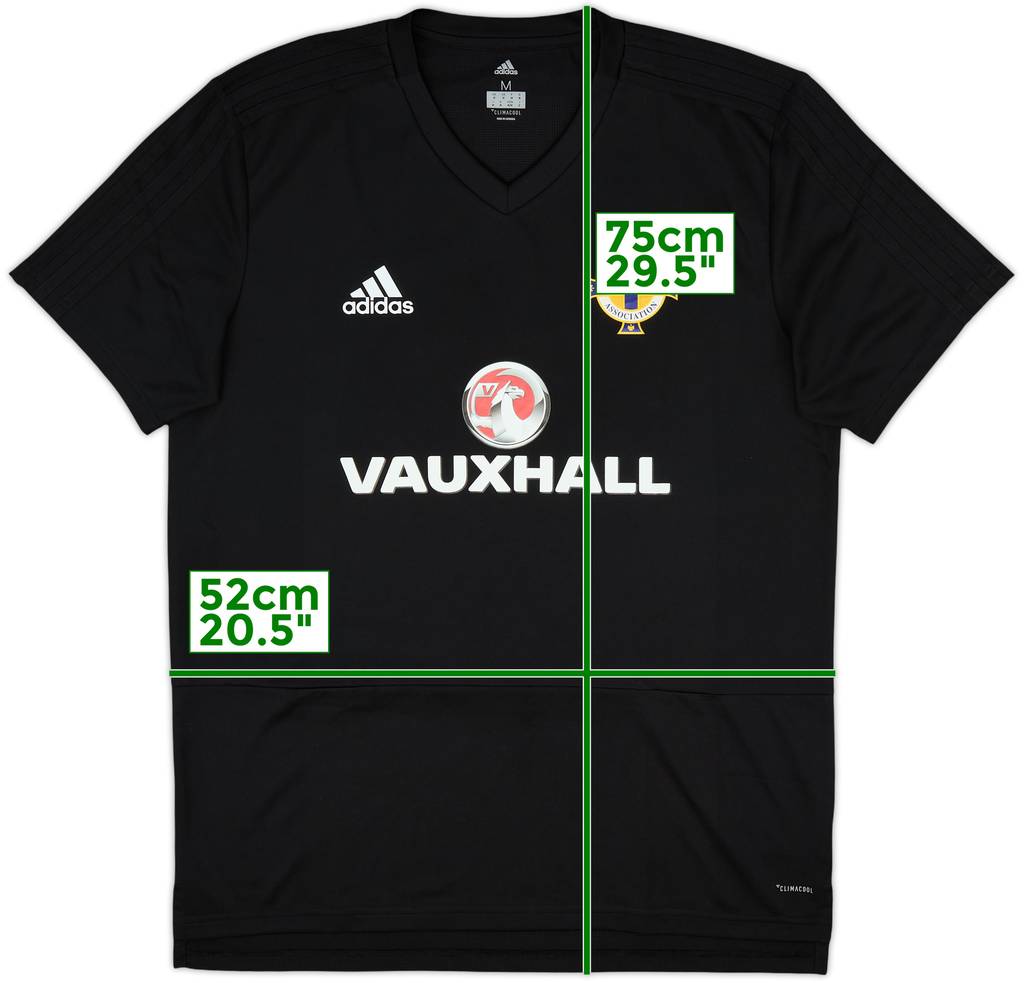 2017-18 Northern Ireland adidas Training Shirt - 9/10 - (M)