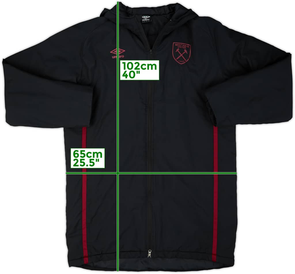 2022-23 West Ham Umbro Padded Bench Coat - 8/10 - (XXL)