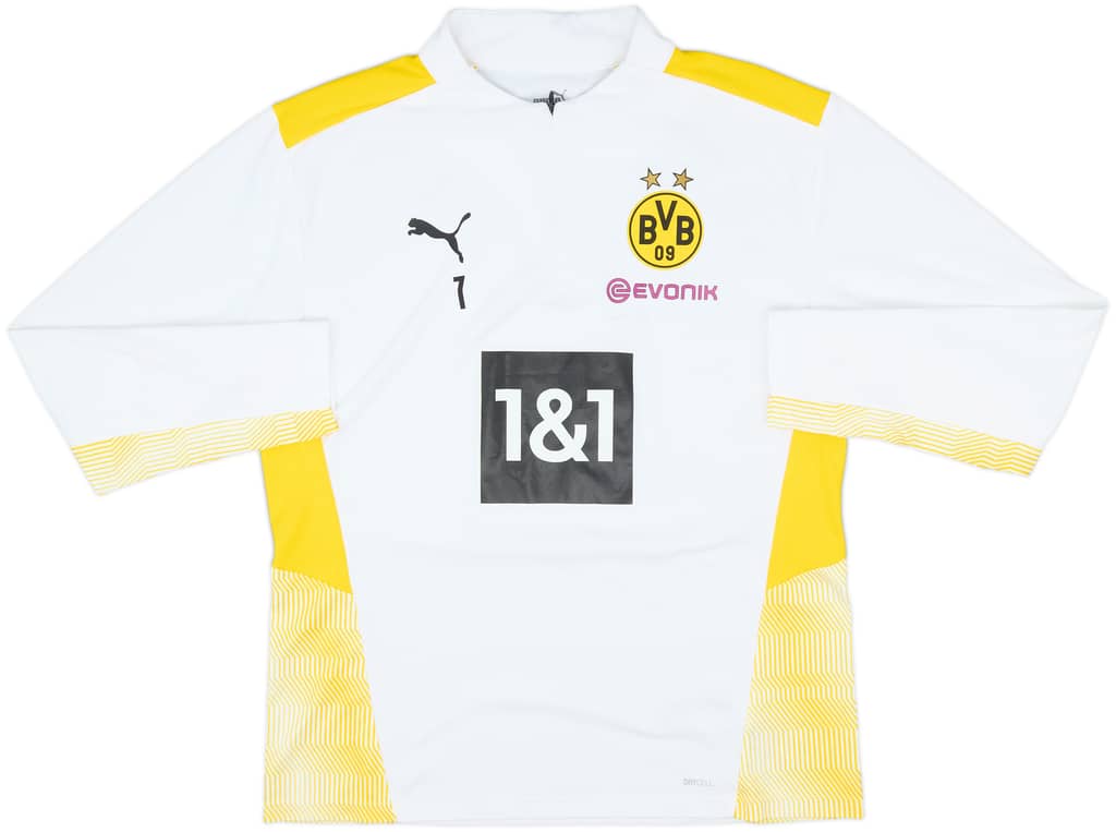 2021-22 Dortmund Player Issue Puma 1/4 Zip Training Top #7 (Reyna) - 8/10 - (L)