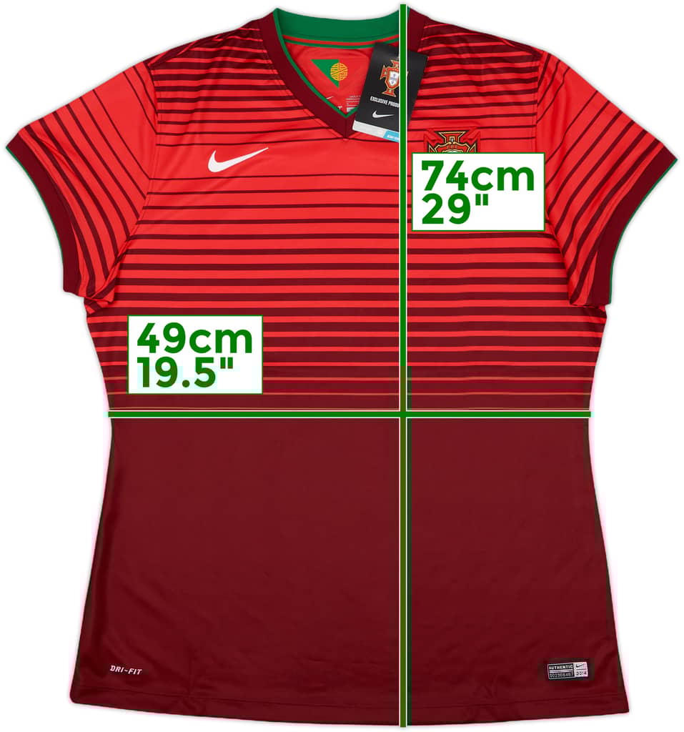 2014-15 Portugal Home Shirt (Women's XL)