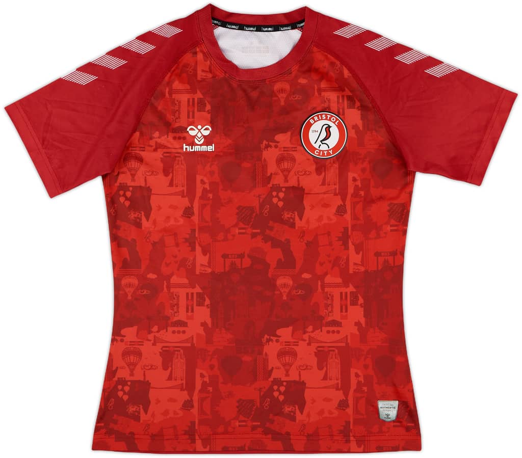 2021-22 Bristol City Hummel Training Shirt - 8/10 - (XL.Boys)