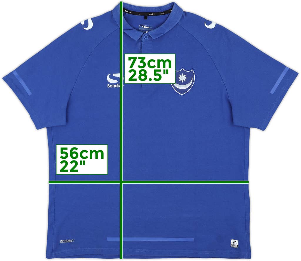 2016-17 Portsmouth Sondico Training Polo - 9/10 - (XL)