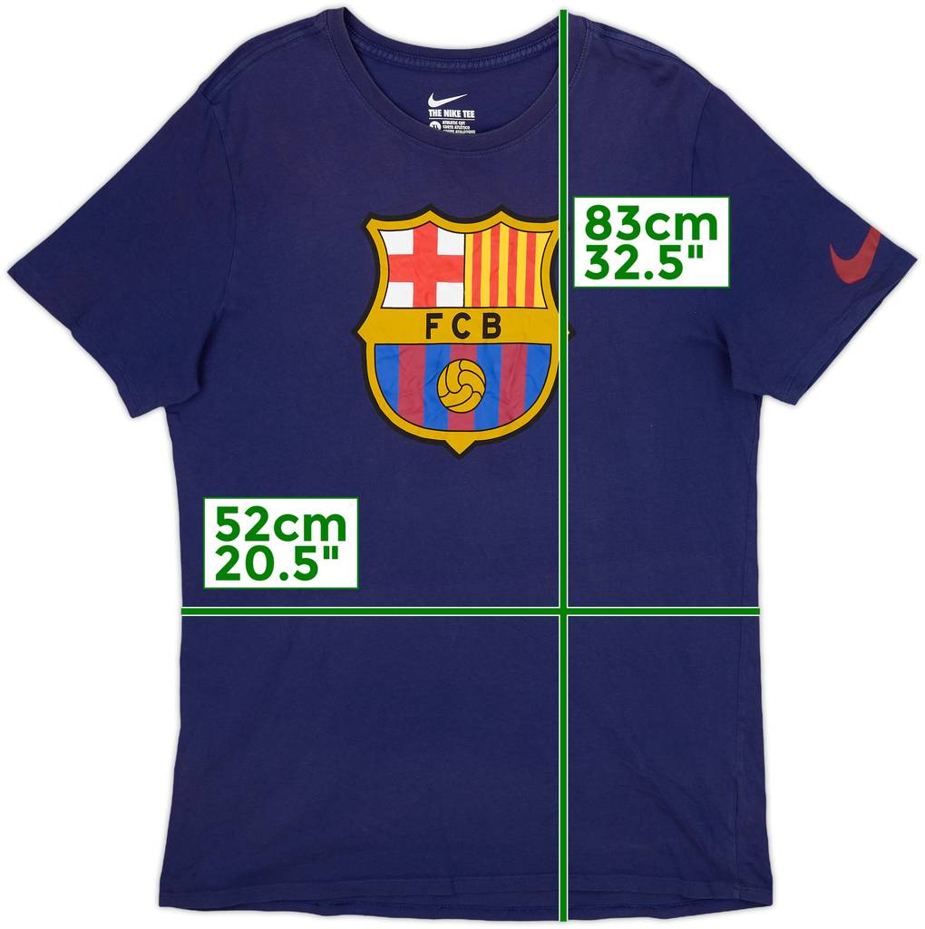 2015-16 Barcelona Nike Cotton Tee - 7/10 - (XL)