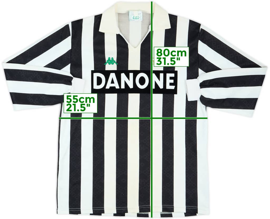 1992-94 Juventus Home L/S Shirt - 7/10 - (XL)