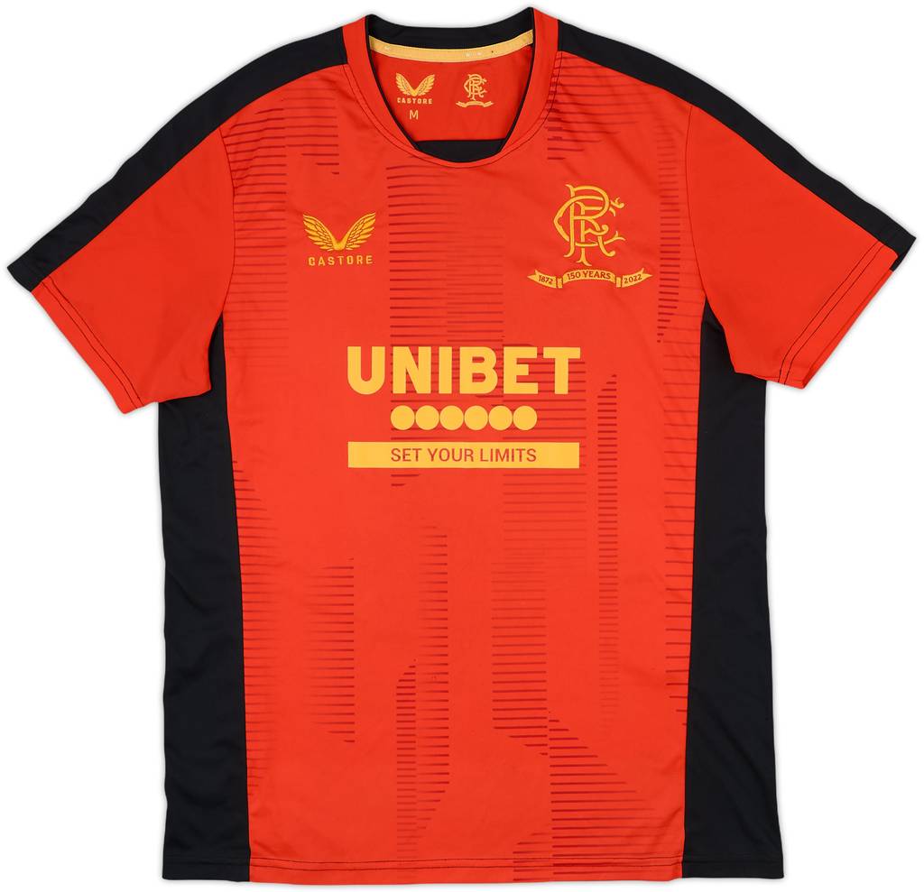 2021-22 Rangers Castore '150 Years Anniversary' Training Shirt - 9/10 - (M)