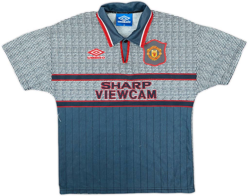 1995-96 Manchester United Away Shirt - 9/10 - (L.Boys)