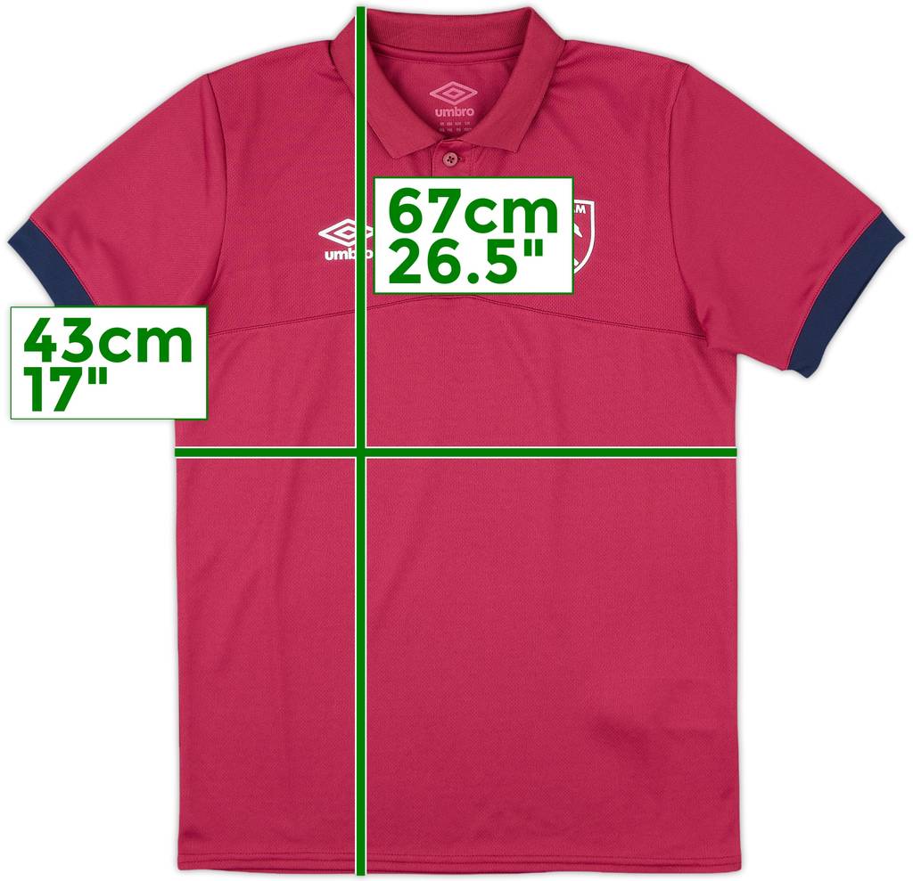 2017-18 West Ham Umbro Polo Shirt - 10/10 - (XL.Boys)