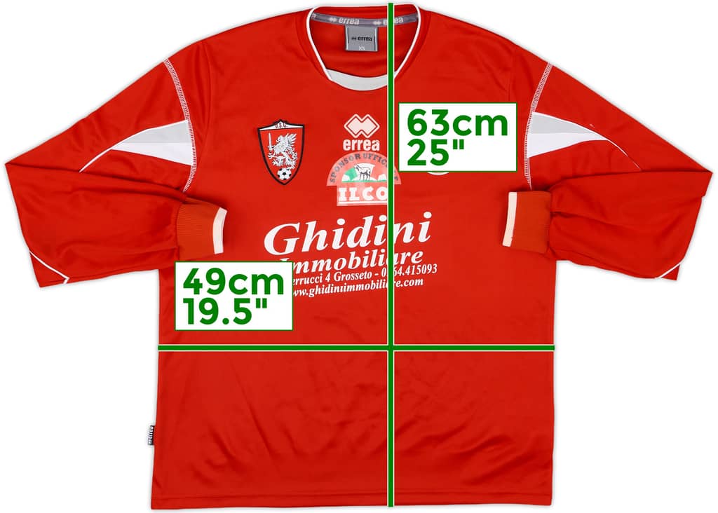 2000s Perugia Errea Scuola Calcio Training L/S Shirt - 7/10 - (XS)