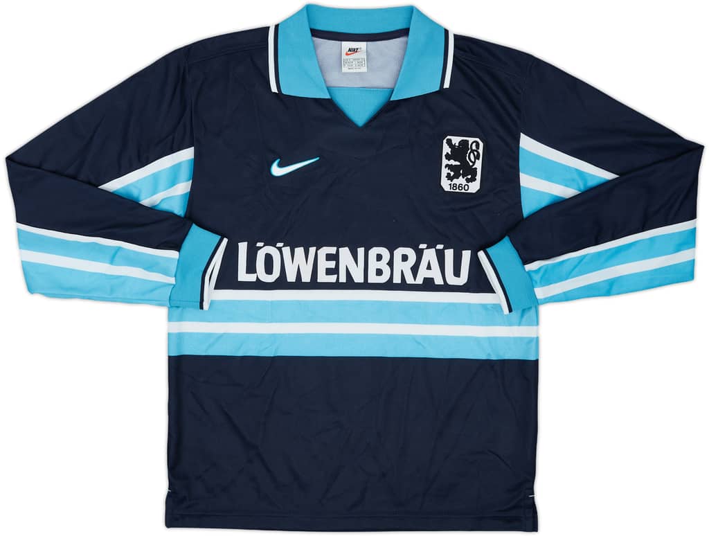 1997-98 1860 Munich Player Issue Away L/S Shirt - 7/10 - (S)
