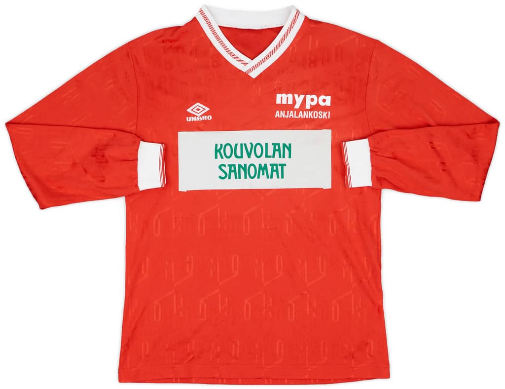 1991-93 MyPa Match Issue Home L/S Shirt #9