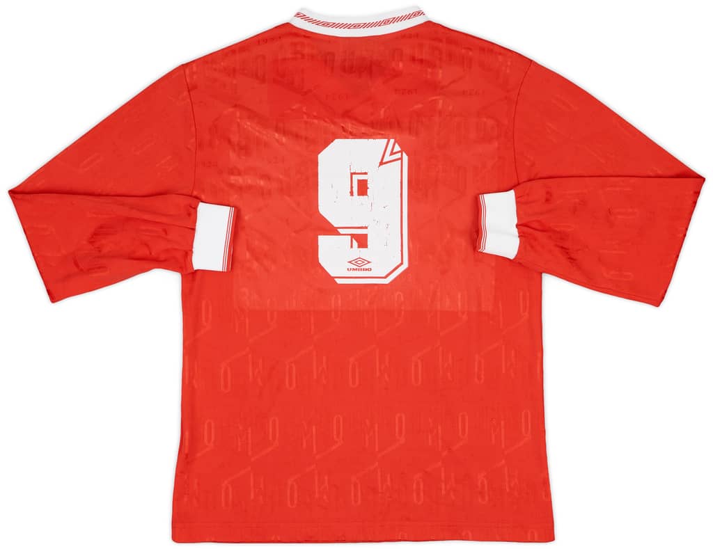 1991-93 MyPa Match Issue Home L/S Shirt #9