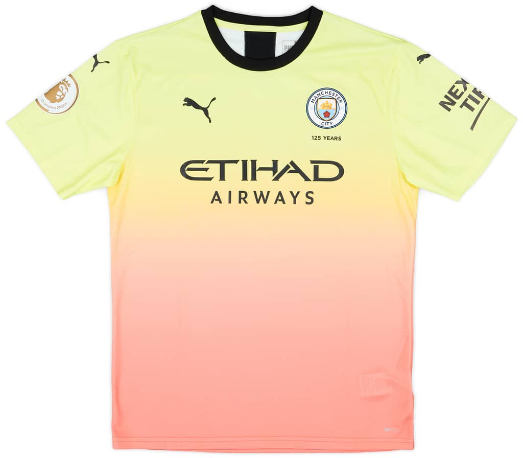 2019-20 Manchester City Match Issue Third Shirt Laporte #14