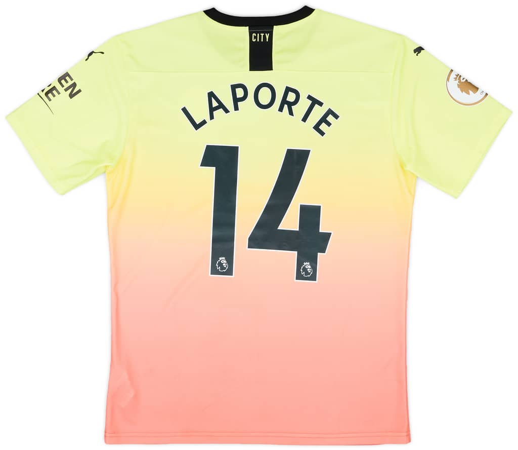 2019-20 Manchester City Match Issue Third Shirt Laporte #14