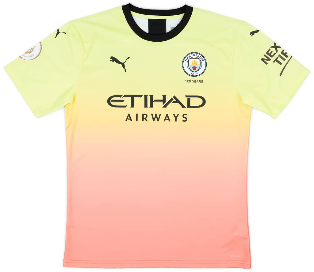 2019-20 Manchester City Match Issue Third Shirt Laporte #14