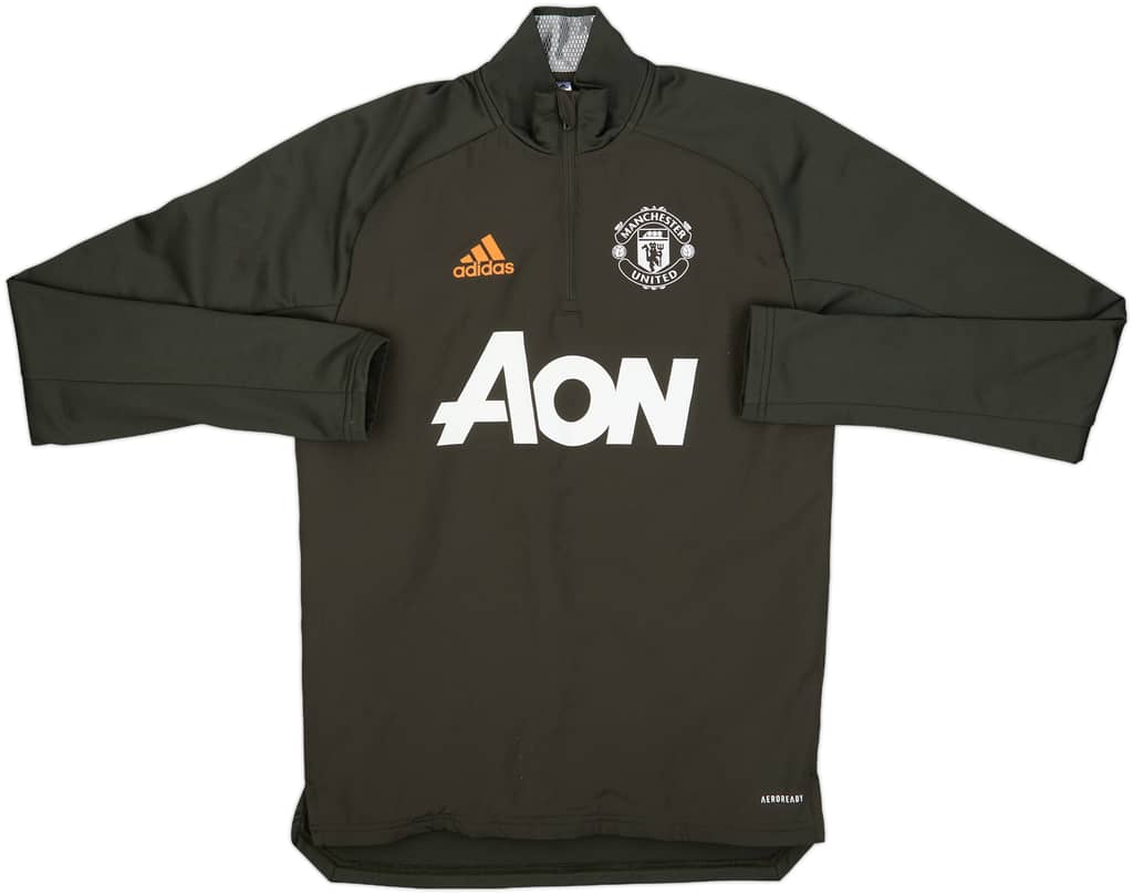 2020-21 Manchester United adidas 1/4 Zip Training Top - 8/10 - (XS)