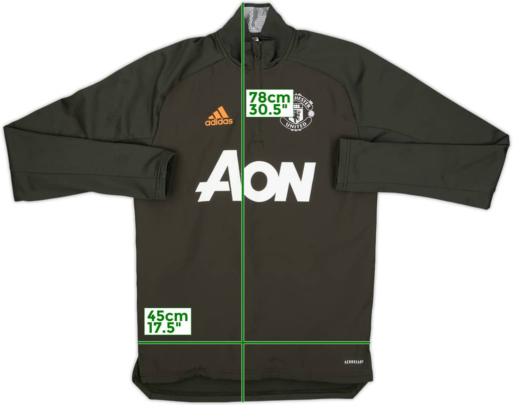 2020-21 Manchester United adidas 1/4 Zip Training Top - 8/10 - (XS)