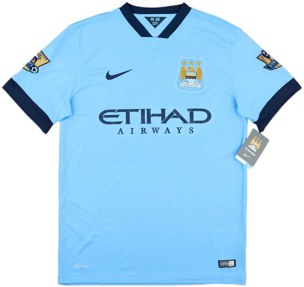 2014-15 Manchester City Signed Home Shirt Toure Yaya #42