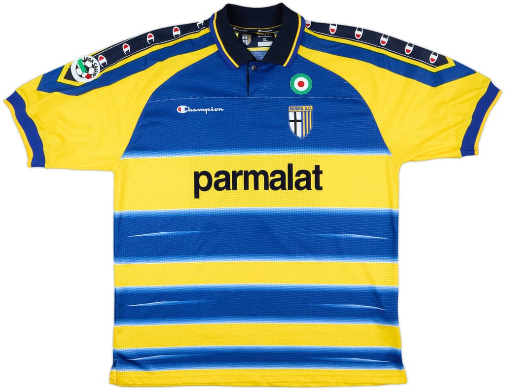 1999-00 Parma Home Shirt Thuram #21 - 9/10 - (XL)