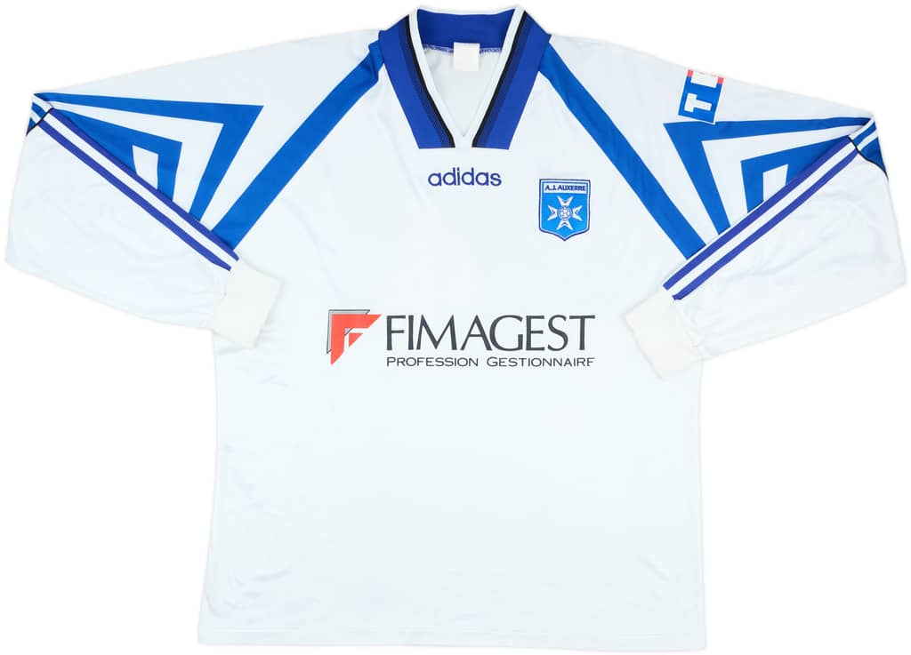 1996-97 Auxerre Home L/S Shirt #4 - 8/10 - (XL)
