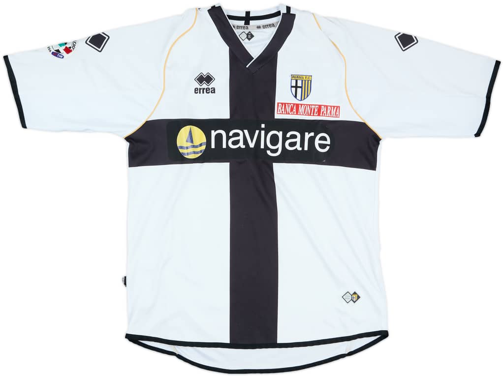 2007-08 Parma Match Issue Home Shirt #5
