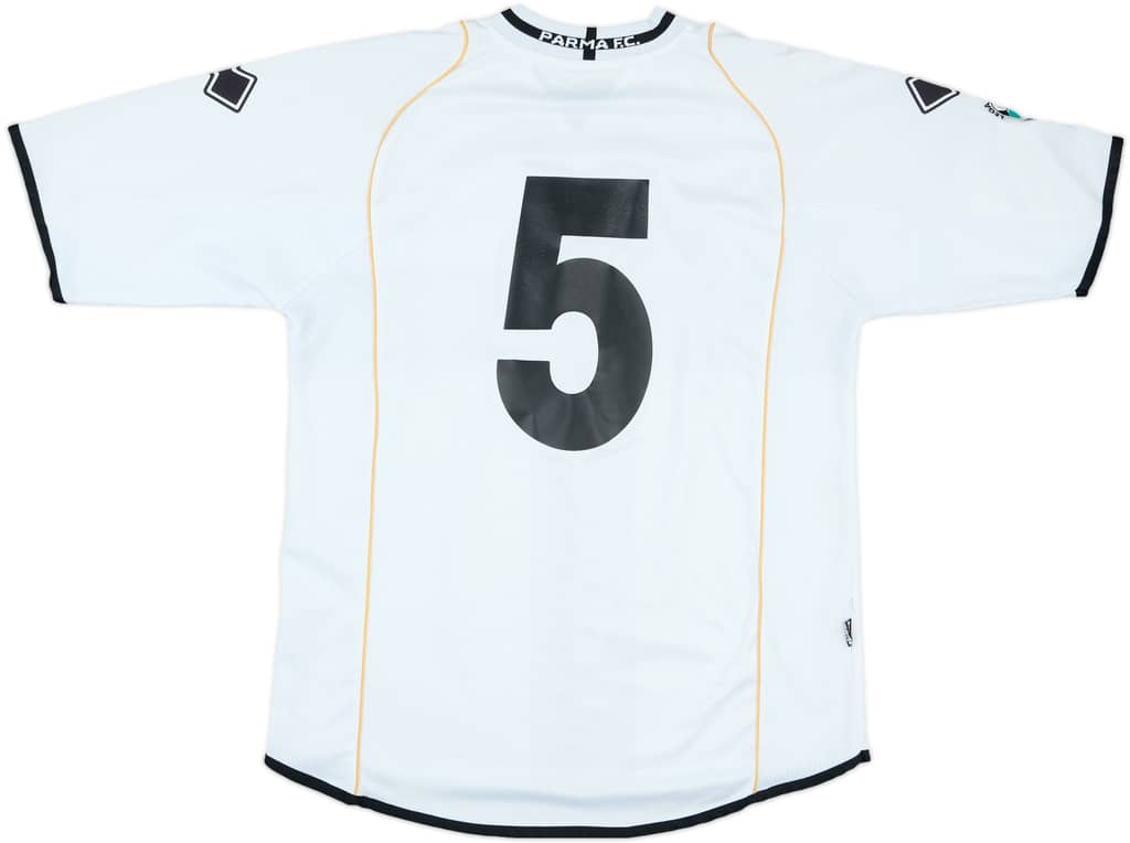 2007-08 Parma Match Issue Home Shirt #5